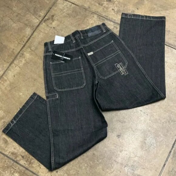 Men’s Rocawear Black Khaki Denim Pants NWT